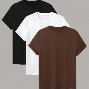 Women's Short Sleeve T-Shirt 3-Piece Pack