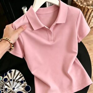 Women's Casual Short-Sleeve Polo Shirt