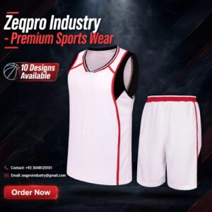 Blank Basketball Uniform Set
