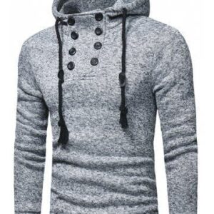 Men's Double-Breasted Pullover Hoodie