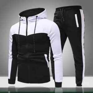 Men's Casual Zip-Up Tracksuit Set