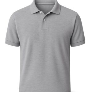 Light Grey Heathered Polo Shirt