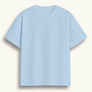 Light Blue Short Sleeve Crewneck T-Shirt