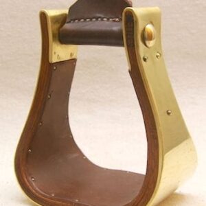 Brass Bound Wooden Stirrups