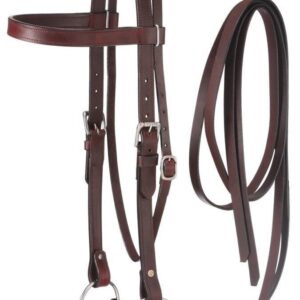 Western Leather Browband Draft Bridle