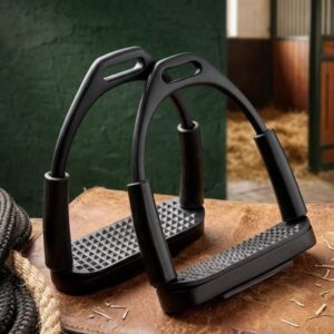 Black Aluminum Stirrup Irons