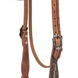 Tooled Leather Browband Headstall